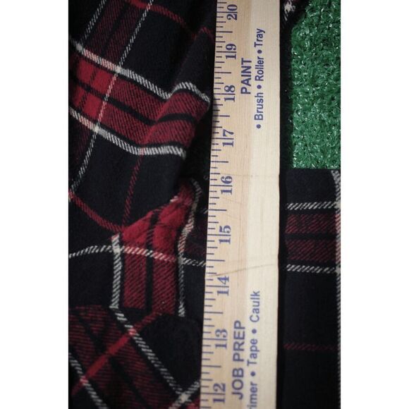 Airwalk Classics Hooded Plaid Flannel Shirt Jacket Black & Red Medium - Picture 6 of 7